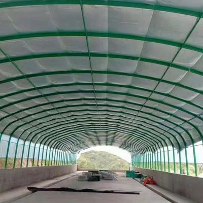 Stahlkonstruktion Ein-Tunnel-Film-Gewächshaus für Blumenpflanzung Paket Gewicht 20.000kg