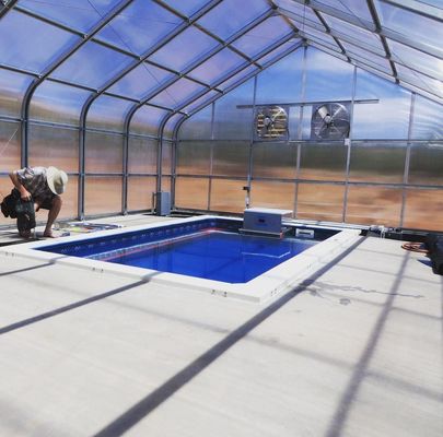 Mehrspannendes Wasserrohr-hydroponisches Anbausystem für die Effizienz der Gewächshaus-Aquakultur
