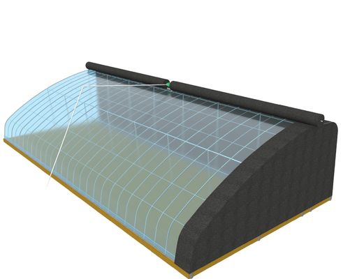 Mehrspannendes Wasserrohr-hydroponisches Anbausystem für die Effizienz der Gewächshaus-Aquakultur