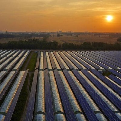 Hydroponische Lüftung Photovoltaik Gewächshäuser 6/9 und 6/12 Meter für die Pflanzenproduktion