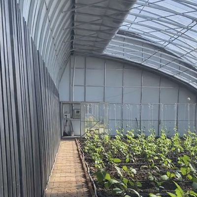 Hydroponisches Gewächshaus mit gewölbtem Dach für die Aquakultur und den Gemüseanbau