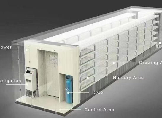 Stahldeckungsmaterial Hydroponisches vertikal gebautes Behältersystem für geformtes Dach