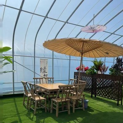 30-Tage-Rückerstattungen für Aquaponik-Sonnenlicht-Gewächshaus-Gemüse-Produktionssystem