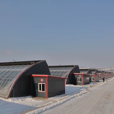 2000.000kg Paket Bruttogewicht Fortgeschrittenes Gewächshaussystem für den Anbau von Gemüse im Sonnenlicht