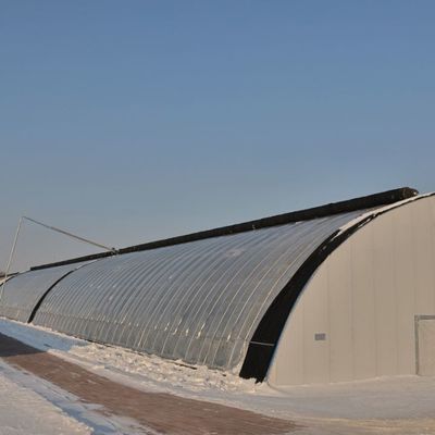 Quadratmeter Gewerblicher Gurkenanbau Sonnenlicht Gewächshauslösung mit Ausgang