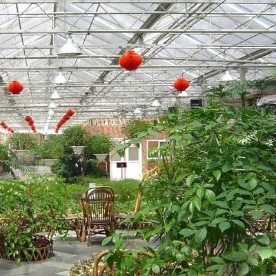 Gewächshäuser des Typs Venlo mit externem Schattierungssystem
