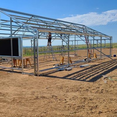 USA/Ca Landwirtschaftliche Einfachspannung Tunnelfolie Gewächshaus für Pilze und Gemüse