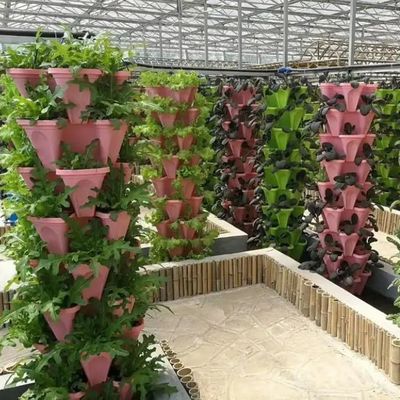Hydroponisches System für Großbetriebe mit temporärer Heizung