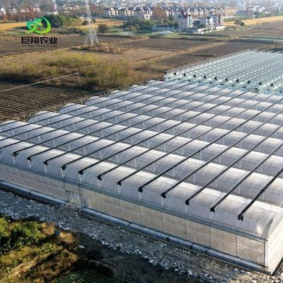 Mehrspann-/Einfachspann-Gewächshaus für Tomaten Erdbeeren Kunststofffolie/Glas/Polycarbonat