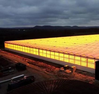 Hydroponik-Glasgewächshaus mit Schattierungsschirm-System Paket Bruttogewicht 80.000kg