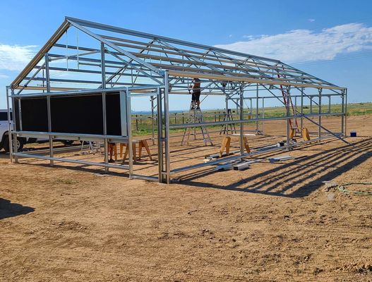 80.000kg Paket Bruttogewicht Glasgewächshaus mit Hydroponik und Versandkosten
